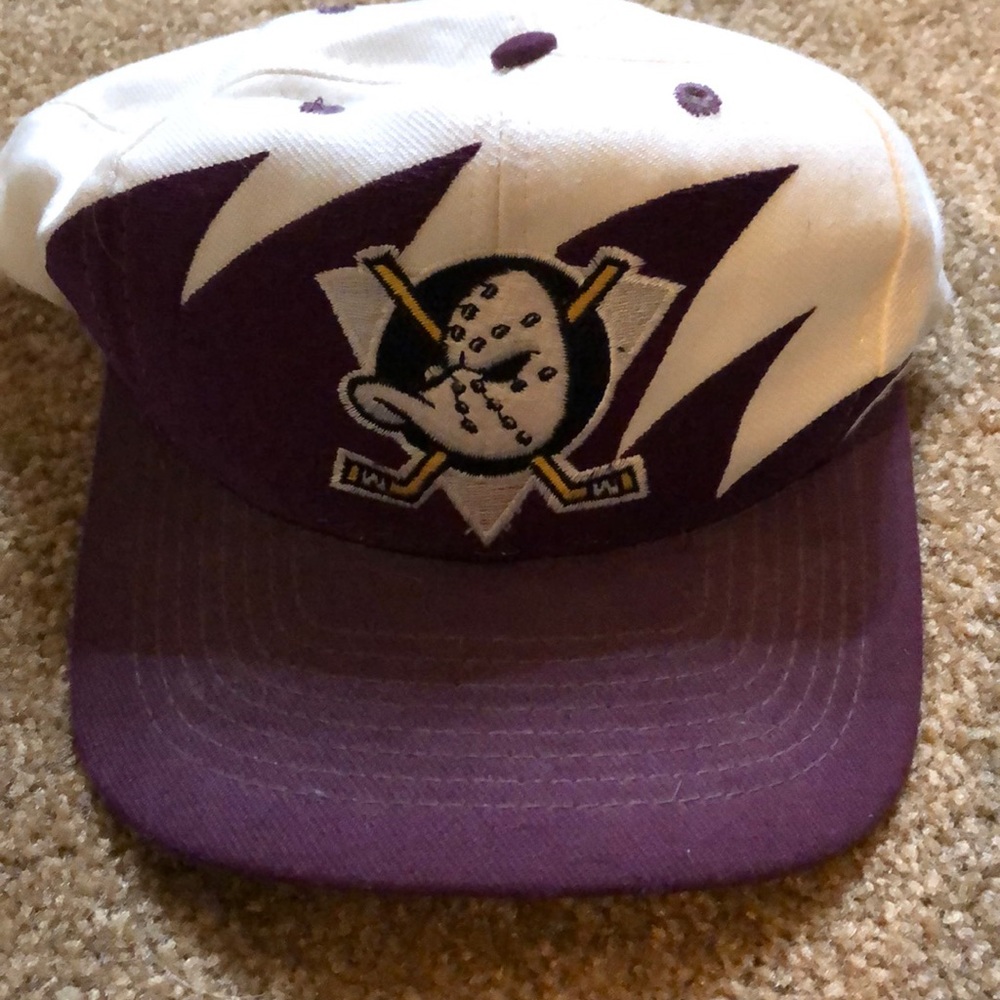 NHL Anaheim mighty ducks SnapBack 90s hockey hat